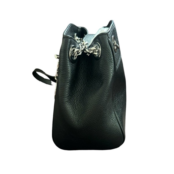 MICHAEL KORS Jet Set Chain Legacy Black Pebble Leather Shoulder Bag w/ Dust Bag - Picture 5 of 9